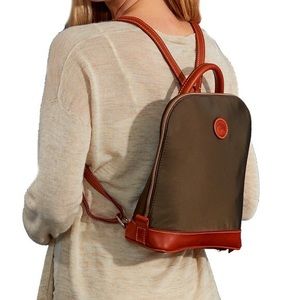 Dooney and Bourke Nylon Leather Backpack